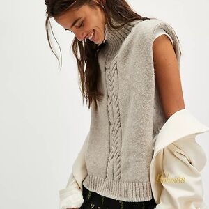 NEW Free People Alma Cable Poncho